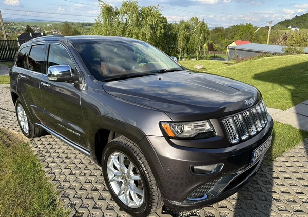 Jeep Grand Cherokee cena 114000 przebieg: 123600, rok produkcji 2014 z Andrychów małe 742